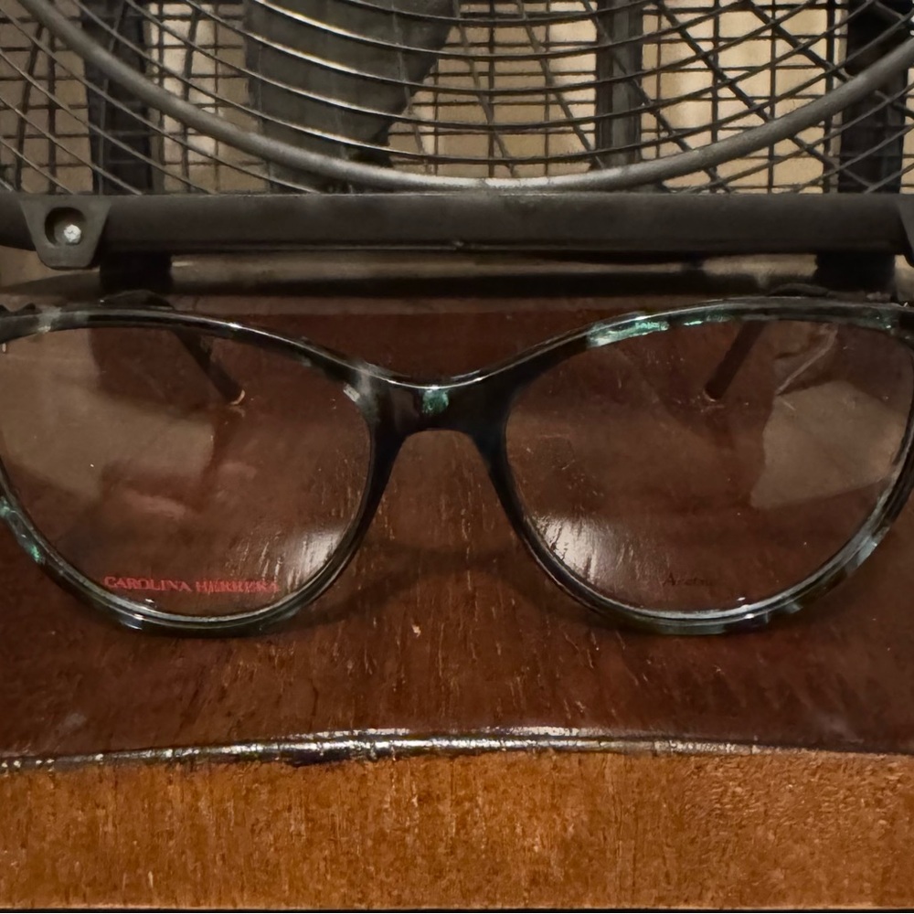 Carolina Herrera Black and Teal Eyeglasses